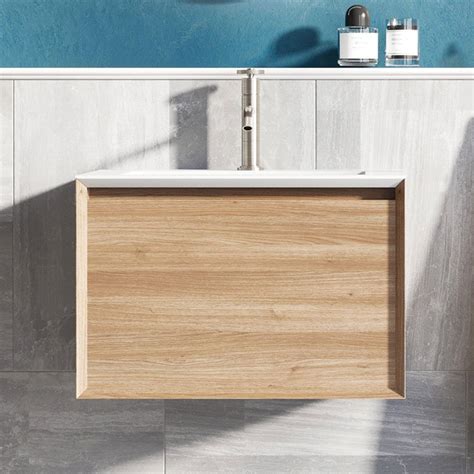 Easy Bathrooms Snowdon Vanity Unit Natural Oak Vanity Units