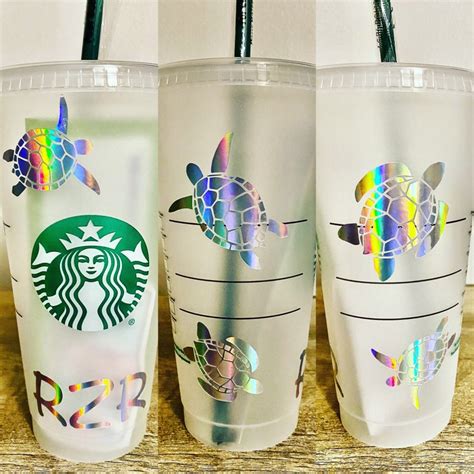 Starbucks Iridescent Multicolor Turtle Tumbler Etsy Denmark