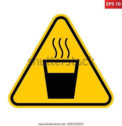 Hot Water Warning Sign Vector Illustration Stock Vector (Royalty Free ...