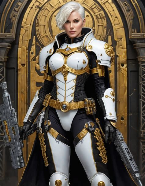 Biomancer Psyker Female Rogue Trader Warhammer K In Carapace Armor