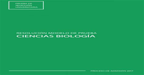 ResoluciÓn Modelo De Prueba Ciencias · ResoluciÓn Modelo De Prueba