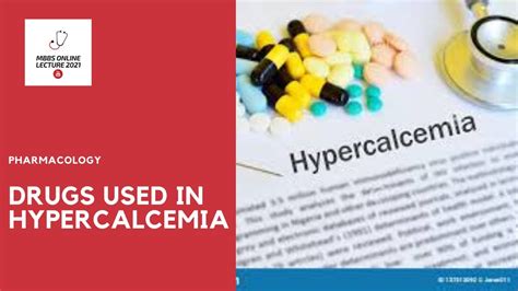 Drugs Used In Hypercalcemia Youtube