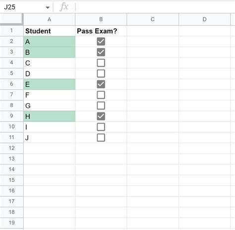 Google Sheets changer de couleur lorsque la case est cochée Statorials