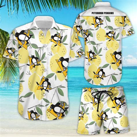 pittsburgh penguins hawaiian shirt hawaiian beach shirt short sleeve
