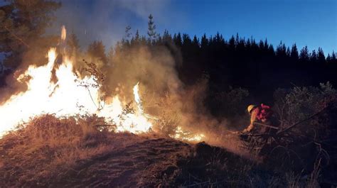 Declararon Alerta Roja Para Santa Juana Por Incendio Forestal