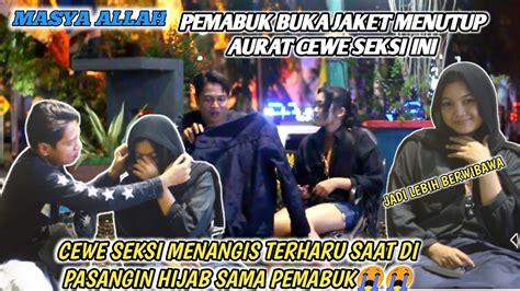 Prank Sholawat Cewe Seksi Menangis Terharu Saat Pemabuk Menutupi