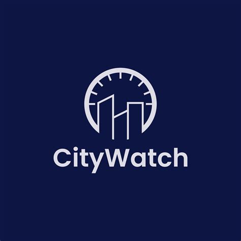 City Watch Vector Logo Design 5463684 Vector Art At Vecteezy