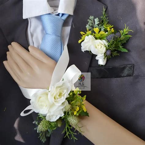 Handmade Wedding Supplies Corsage Groom Boutonniere Bride Bridesmaid