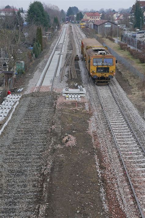 Gleiserneuerung Im Bahnhof Von Langenargen Auf Dem Bereits