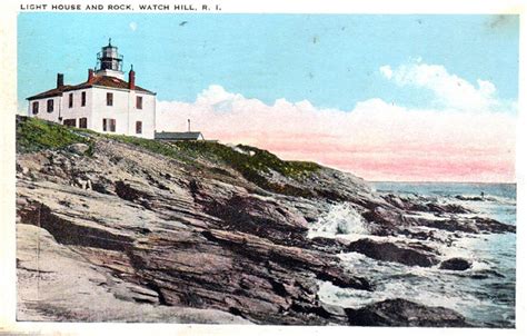 Watch Hill Lighthouse Postcard 41