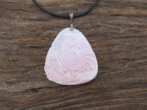 Queen Conch Shell Pendant Pink Natural Sea Shell Pendant Etsy