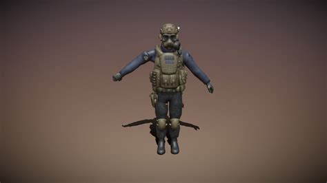 Scp Mtf E Operator D Model By Trek Samfrog Be C Sketchfab