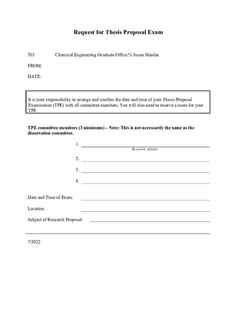 Fillable Online Che Engin Umich TPE Request Form Fax Email Print