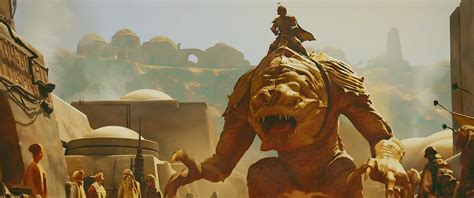 Boba Fett Rides The Rancor 3440 X 1440 Rwidescreenwallpaper