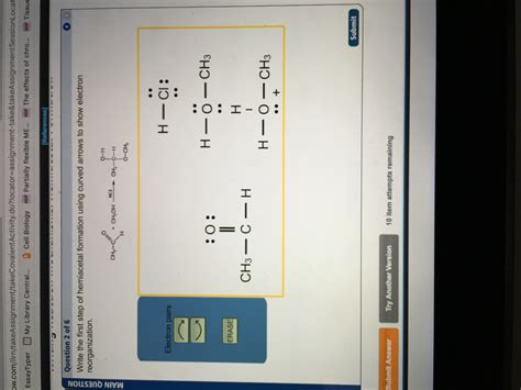 Solved Write the first step of hemiacetal formation using | Chegg.com