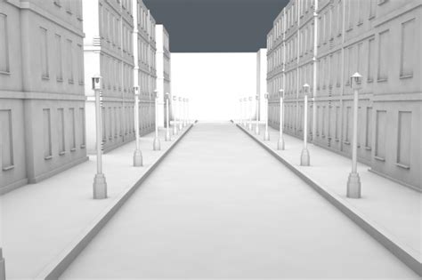 simple street   model obj cd fbx freed