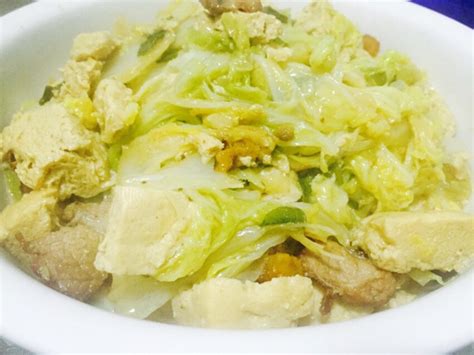 东北大白菜炖冻豆腐的做法 图解东北大白菜炖冻豆腐怎么做如何做好吃 东北大白菜炖冻豆腐家常做法大全 冷小末 豆果美食