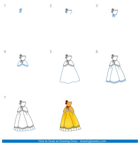 How To Draw Dresses For Beginners Step By Step