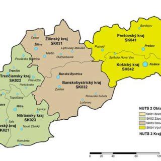 Nuts Regions In The Slovak Republic Bratislava Region Western