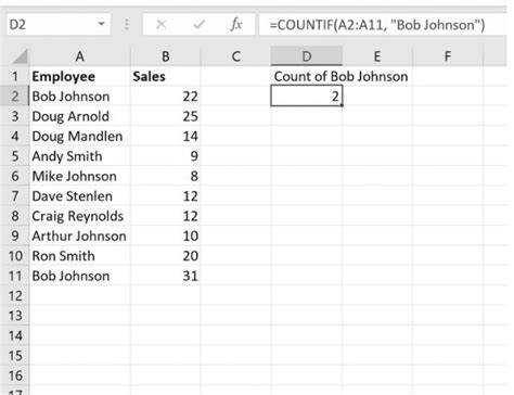 Mastering Excel A Step By Step Guide On How To Count Names Earn And Excel