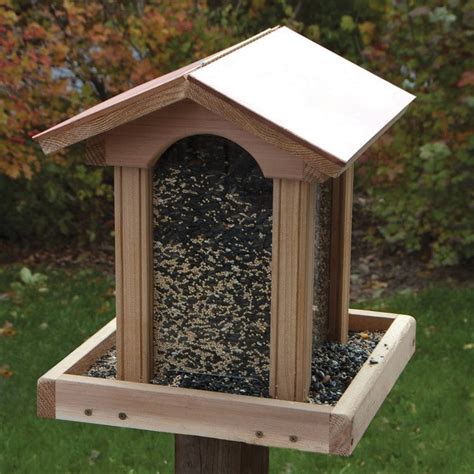 Woodlink Coppertop Cedar Hopper Bird Feeder At Lowes