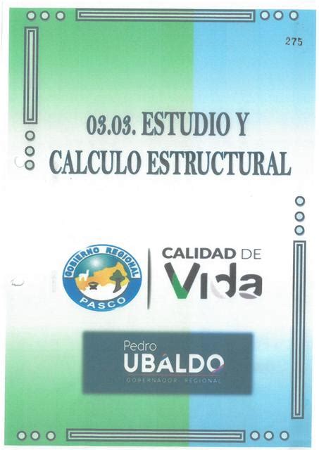 Estudio Y C Lculo Estructural Para La Protecci N De La Poblaci N Contra