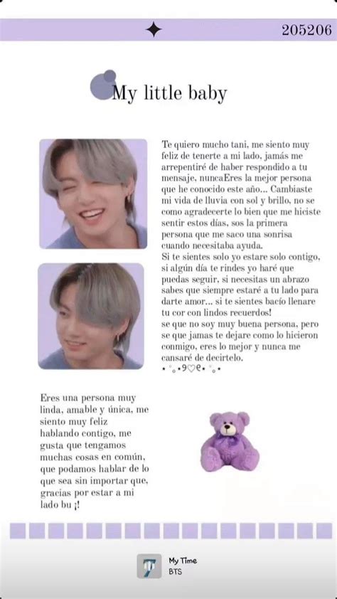 Jungkook Ig Stan Mensajes De Texto Bonitos Cartas Bonitas Cambiar