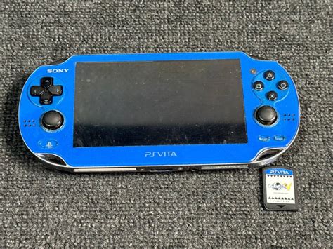 【やや傷や汚れあり】218 ソニーsony Playstation Vita Pch 1000 Psvita プレイステーション ブルー