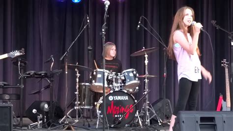 Spencer Crow Playing Drums Six Flags Concert July 18 2014 Youtube