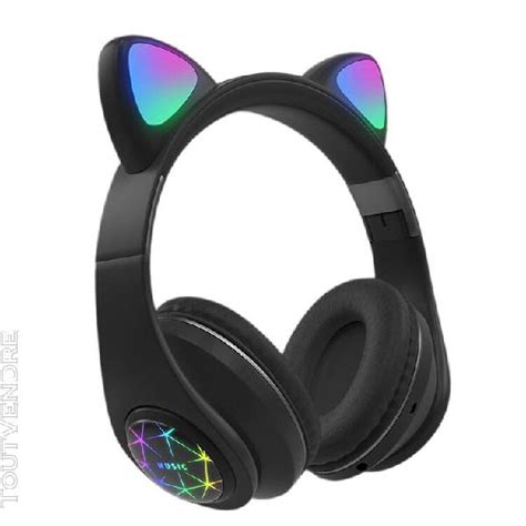 Bluetooth Casque Sans Fil Sur L Oreille Chat Oreille Casque En France