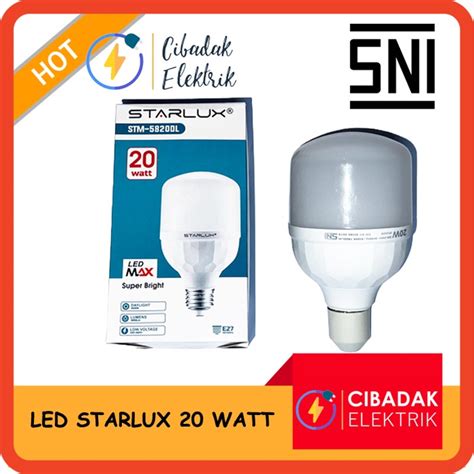 Jual Lampu Led Bulb Starlux Watt Led Bulb W Garansi Premium