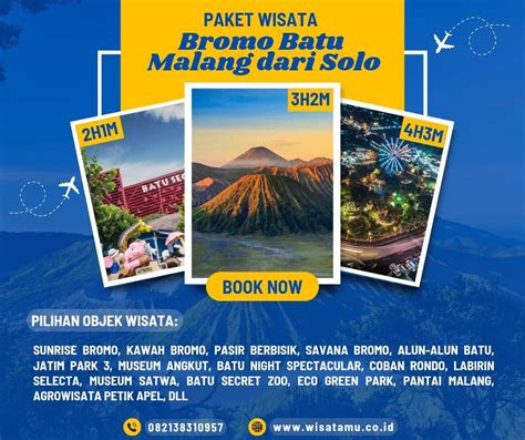 Paket Wisata Dari Solo Ke Bromo Malang Batu Wisatamu Tour Travel