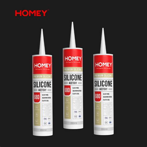 Homey Glass Sealing Acetic Weather Resistance Silicone Sealant