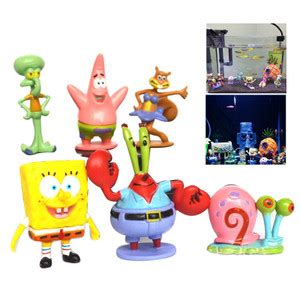 Jual Fuwen6 Buah Dekorasi Ornamen Mobil Mainan Model Kartun Spongebob