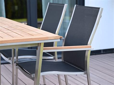 L Nse Gartenstuhl Edelstahl Palladium Teak Silvergrey Gartenm Bel L Nse