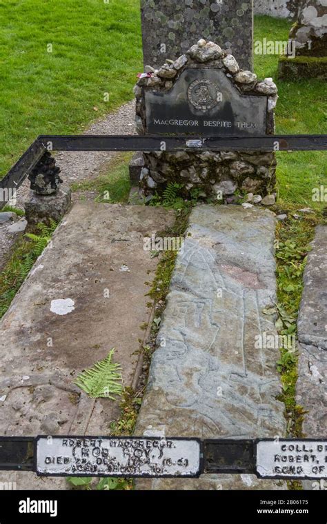 Balquhidder Scotland September Graves Of Rob Roy Macgregor