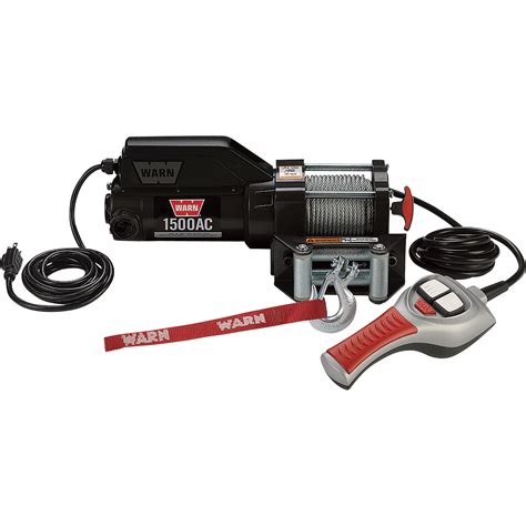 Warn 120 Volt Ac Powered Electric Utility Winch With Wired Remote