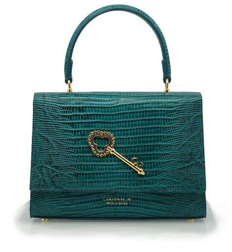 Luxury Jet Set Babe Turquoise Lizard Effect Slaylebrity