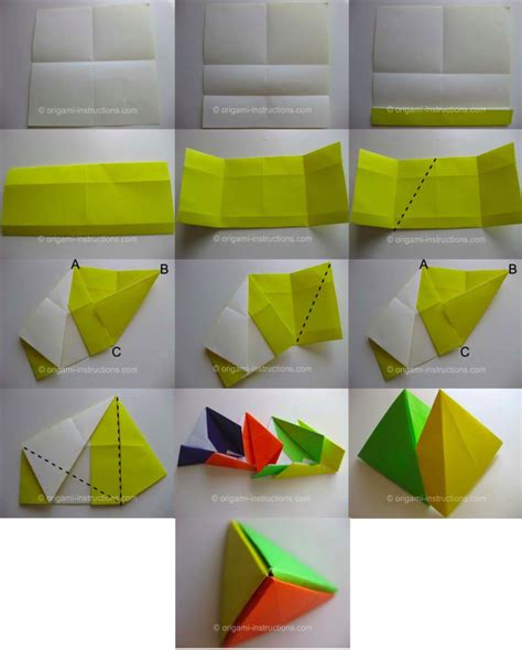 How to make a paper pyramid – Origami