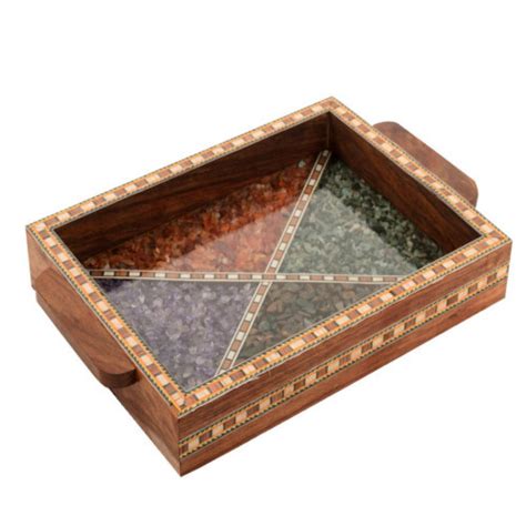 Rectangular Polished Handicraft Wooden Sheesham Tray For Storage At Rs