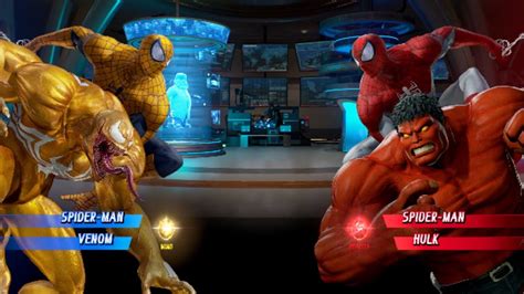 Spiderman Venom V S Spiderman Hulk Very Hard AI Marvel Vs Capcom