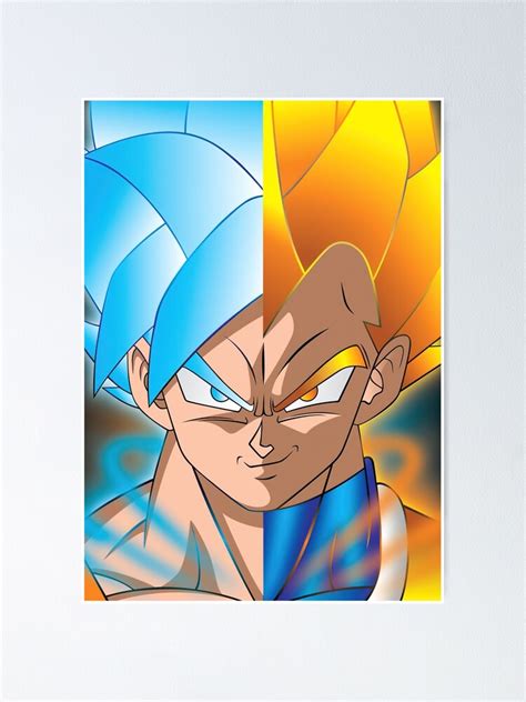 Dragon Ball Goku Vegeta Poster For Sale By Kalebvidal Redbubble