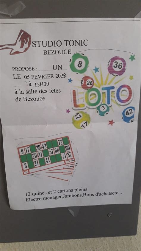 Loto à Bezouce Agenda des lotos dans le Gard prés de Nîmes