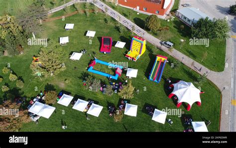 Festival Area Drone Footage Stock Photo Alamy