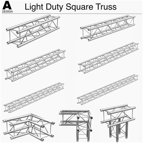 Light Duty Square Truss 006 Wallthicknessobjectbracing