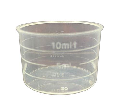 10 Ml Plastic Measuring Cup For Chemical Laboratory At Rs 020piece