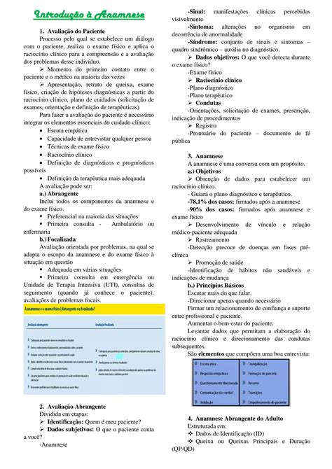 SOLUTION Habilidades Médicas Propedêutica Anamnese Studypool