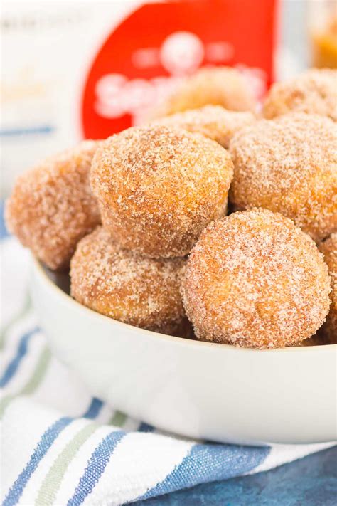 Cinnamon Sugar Baked Donut Holes Pumpkin N Spice