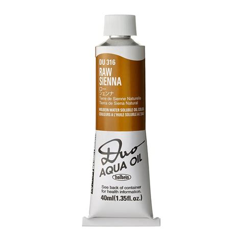 Farba Olejna Duo Aqua Oil Holbein 316 Raw Sienna 40 Ml