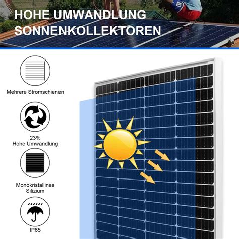 Solarpanel W Solarmodul Mono Photovoltaik F R Boot Wohnmobil